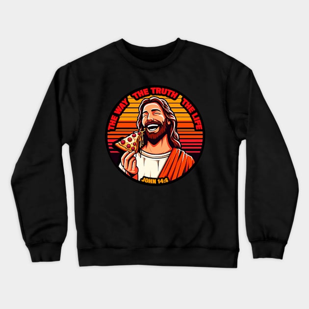 John 14:6 The Way The Truth The Life. Crewneck Sweatshirt by Plushism